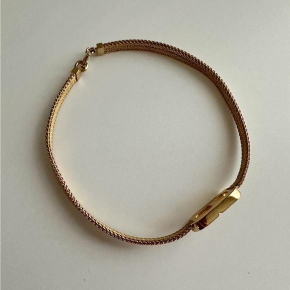 ✨CHRISTIAN DIOR Vintage CD Logo Chain Link Bracelet Gold - Picture 9 of 14